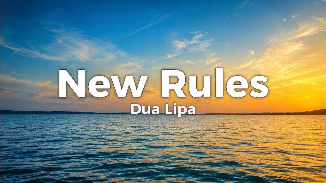 Dua Lipa – New Rules Lyrics Video (2017)