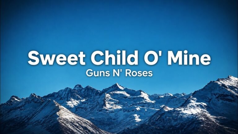 Guns N’ Roses – Sweet Child O’ Mine Lyrics Video (1988)