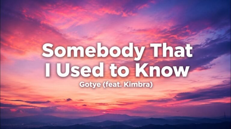Gotye feat. Kimbra – Somebody That I Used to Know Lyrics Video (2011)
