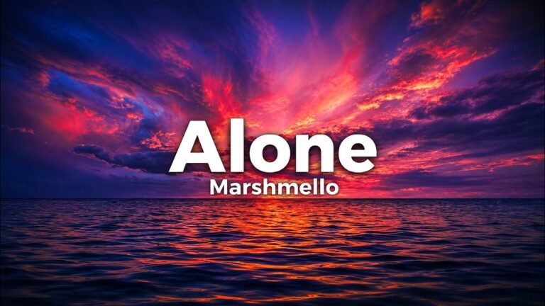 Marshmello – Alone Lyrics Video (2016)