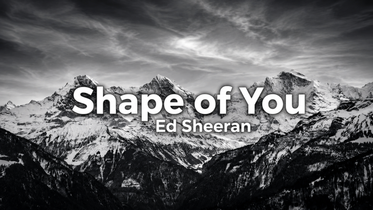 Ed Sheeran - Shape of You lyric video thumbnail