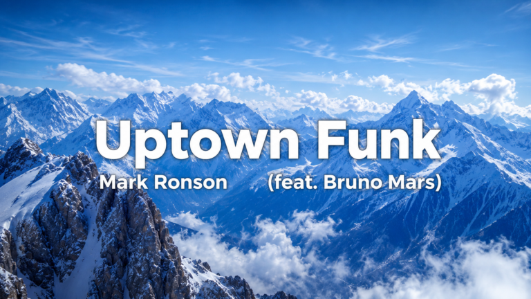 Mark Ronson feat. Bruno Mars - Uptown Funk lyric video thumbnail