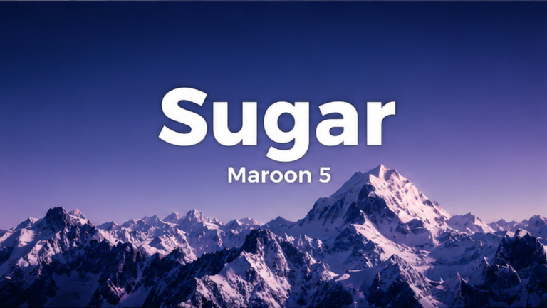Maroon 5 - Sugar lyric video thumbnail