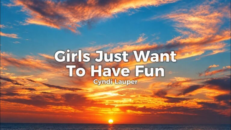 Cyndi Lauper – Girls Just Want to Have Fun lyrics video thumbnail
