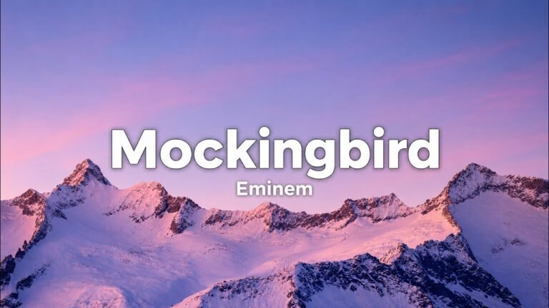 Eminem – Mockingbird lyrics video thumbnail