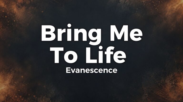 Evanescence – Bring Me to Life lyrics video thumbnail
