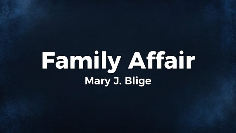 Mary J. Blige – Family Affair lyrics video thumbnail