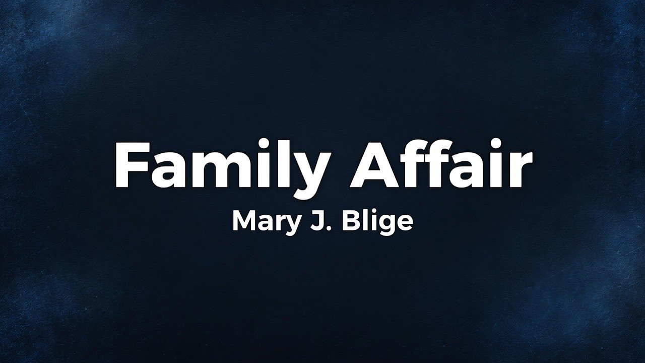 Mary J. Blige – Family Affair Lyrics Video (2001)