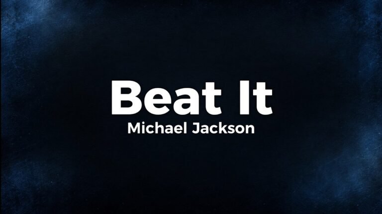 Michael Jackson – Beat It lyrics video thumbnail