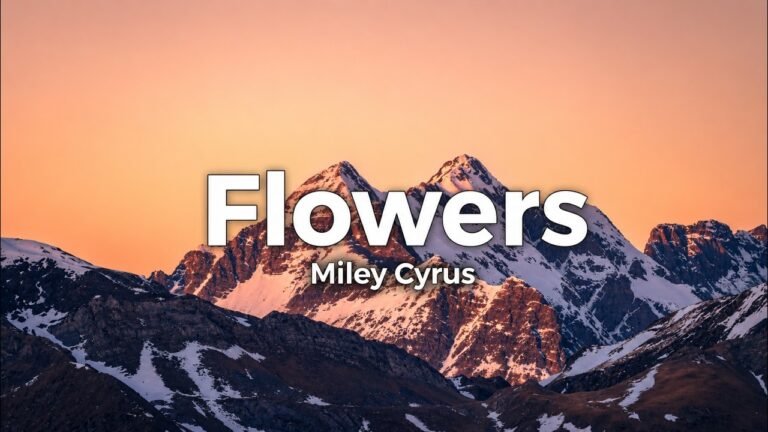Miley Cyrus – Flowers lyrics video thumbnail