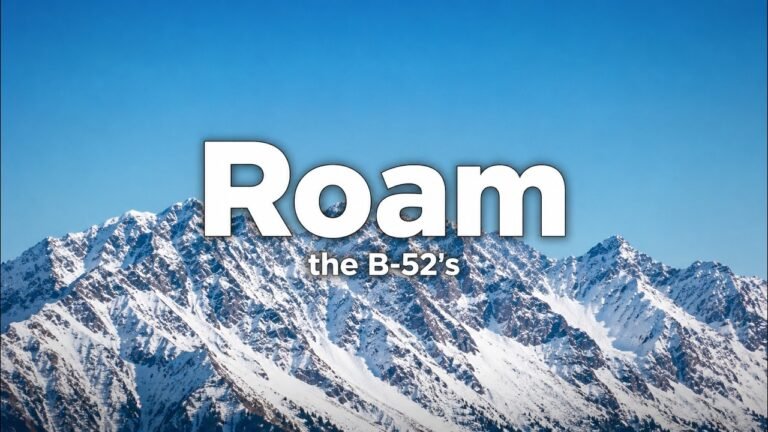 The B-52’s – Roam Lyrics Video (1989)