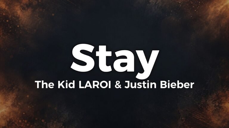 The Kid LAROI & Justin Bieber – Stay lyrics video thumbnail