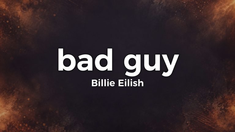 Billie Eilish – bad guy lyrics video thumbnail