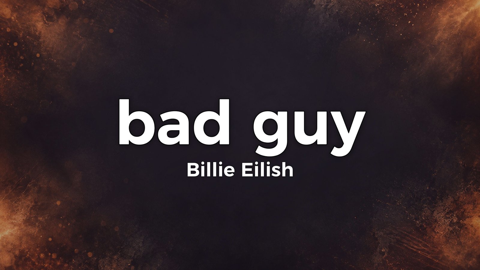 Billie Eilish – bad guy Lyrics Video (2019)
