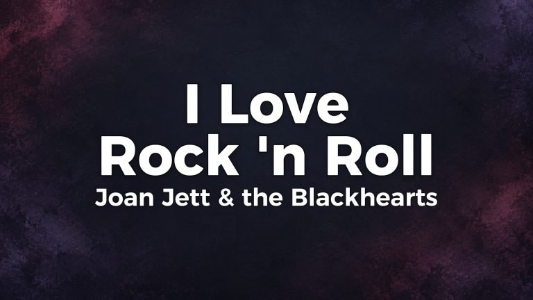 Joan Jett & the Blackhearts – I Love Rock ’n Roll lyrics video thumbnail