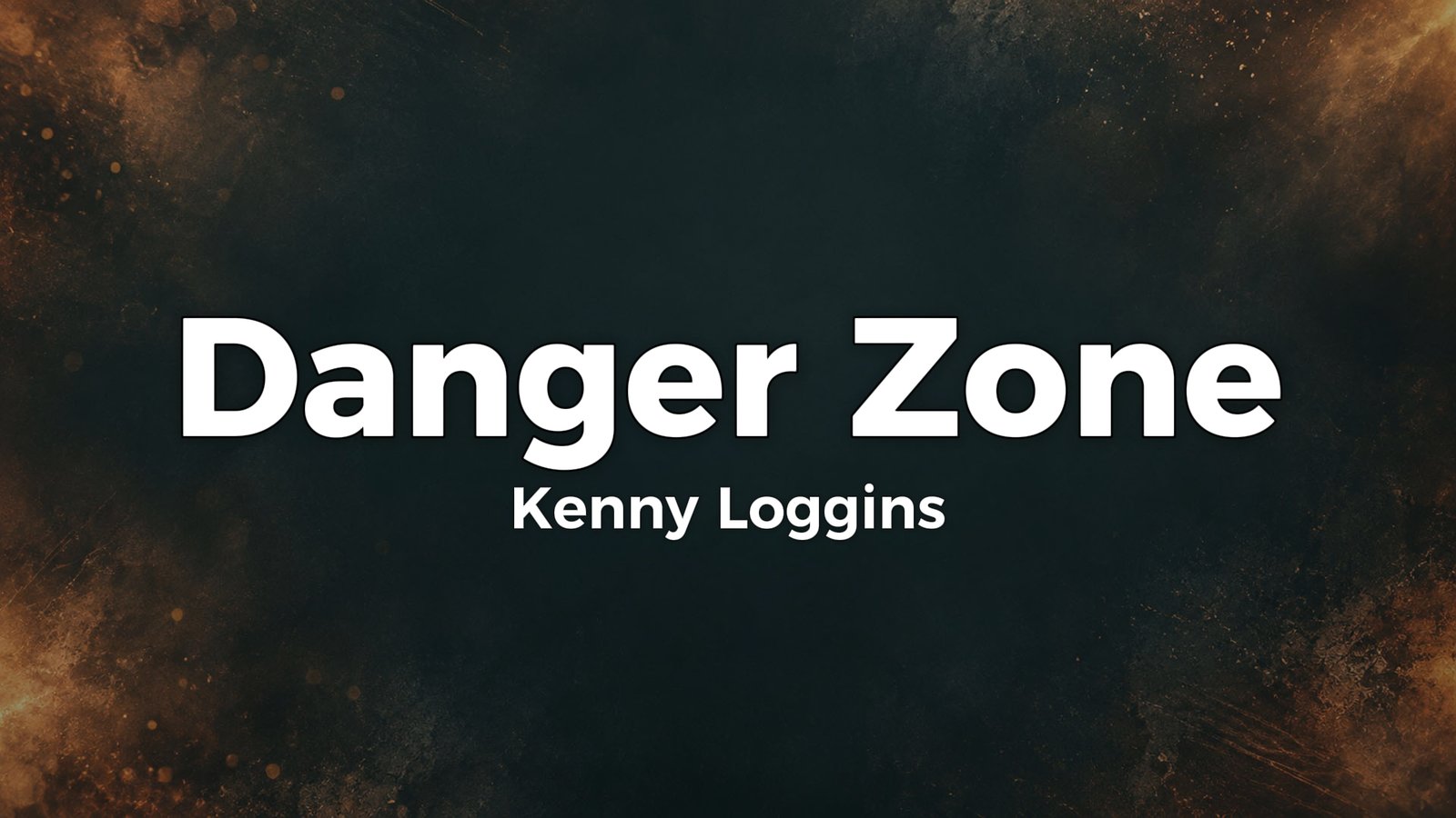 Kenny Loggins – Danger Zone Lyrics Video (1986)