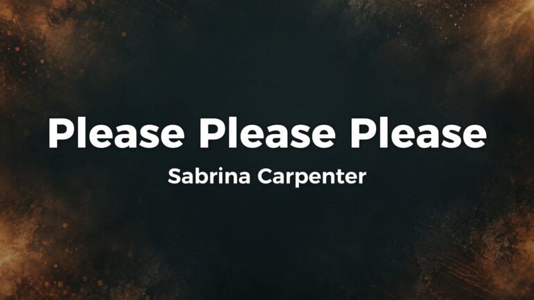 Sabrina Carpenter – Please Please Please lyrics video thumbnail
