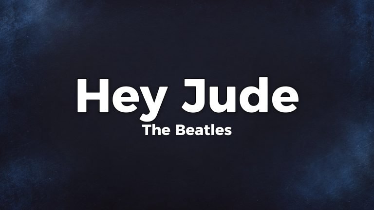 The Beatles – Hey Jude lyrics video thumbnail