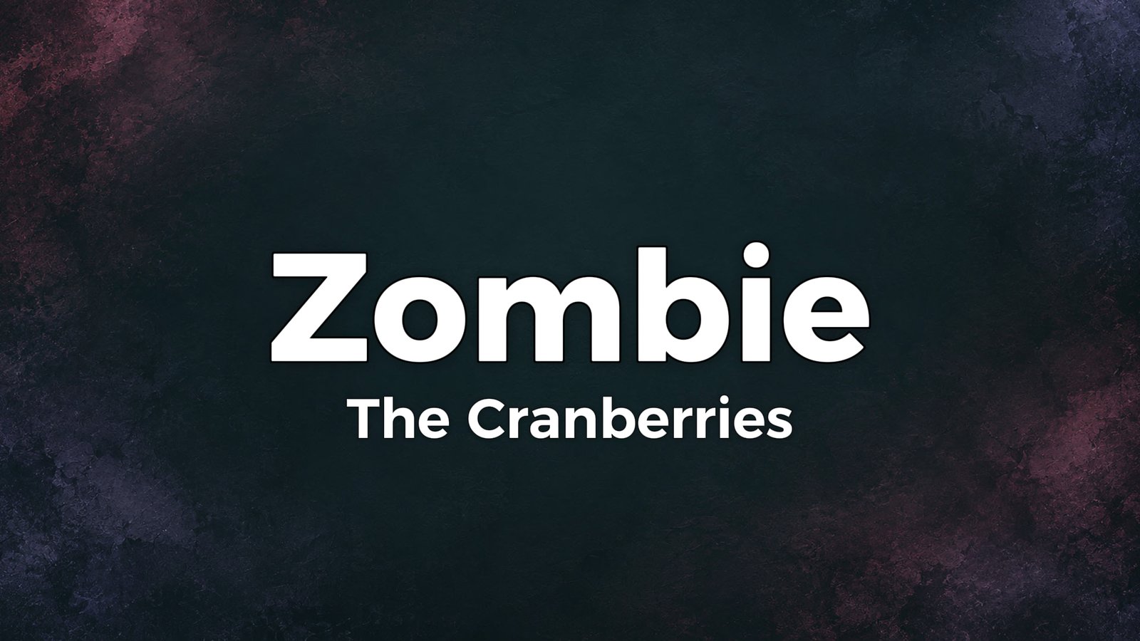 The Cranberries – Zombie Lyrics Video (1994)