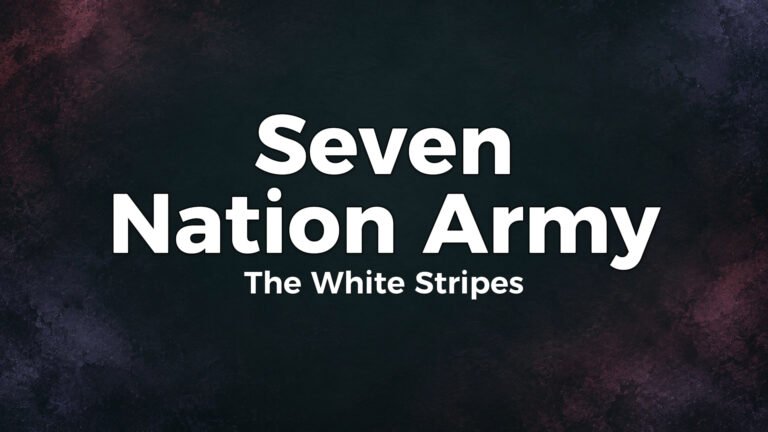 The White Stripes – Seven Nation Army lyrics video thumbnail
