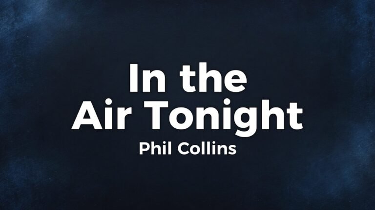 Phil Collins – In the Air Tonight lyrics video thumbnail